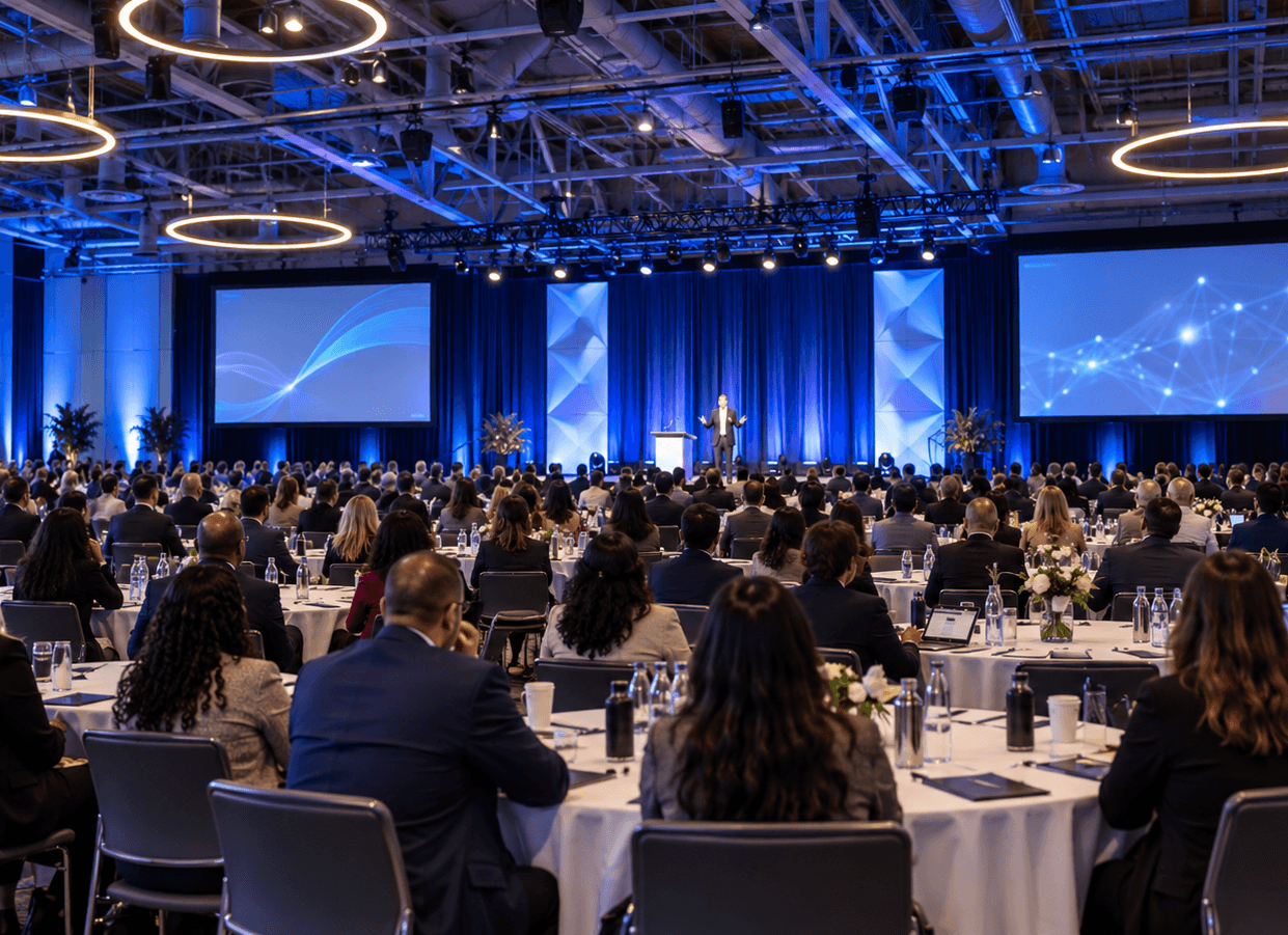 Estate-planning professionals attending a conference presentation